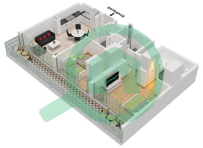 Mallside Residence - 2 Bedroom Apartment Type A FLOOR 6-15 Floor plan