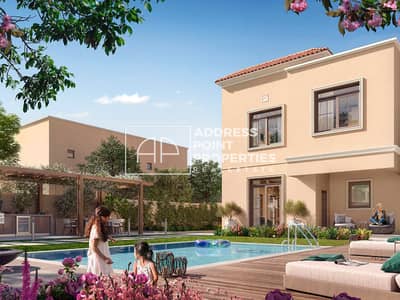 4 Bedroom Villa for Sale in Yas Island, Abu Dhabi - Single Row Corner Villa | Premium Amenities Offer