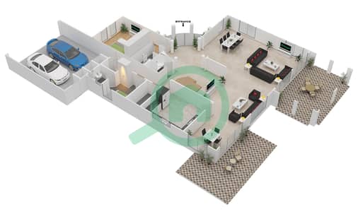 Jumeirah Park - 5 Bedroom Villa Type 5V Floor plan