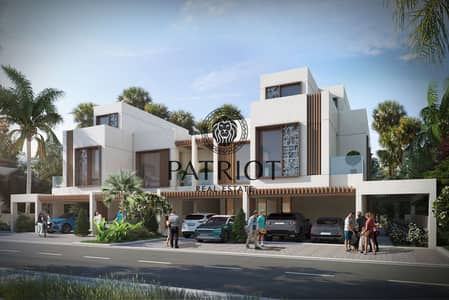 4 Bedroom Townhouse for Sale in DAMAC Lagoons, Dubai - Marbella  - Front. jpg