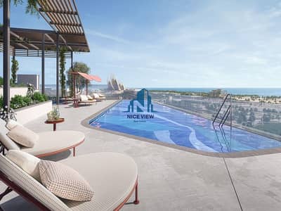 萨迪亚特岛， 阿布扎比 单身公寓待售 - UA_AldarManaratResidence_CGI06_PoolView-Marketing_10_10K. jpg