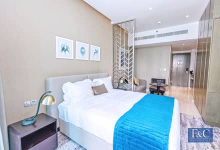 Studio for Rent in Business Bay, Dubai - Canal View | Fully Furnished | Mid Floor
