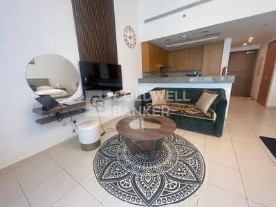 Studio for Rent in Business Bay, Dubai - Furnished Studio | High Floor | Burj View