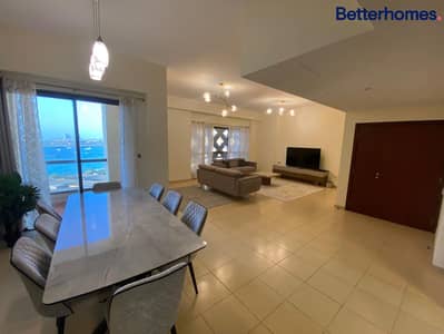 3 Bedroom Flat for Rent in Jumeirah Beach Residence (JBR), Dubai - Full Sea View | Maids Room | Vacant