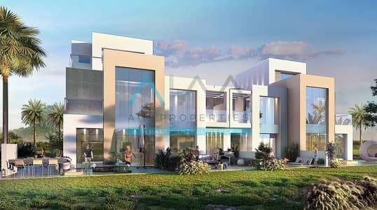 Golf View 6BR/Maids Villa Damac Hills For Sale Brand New Villa