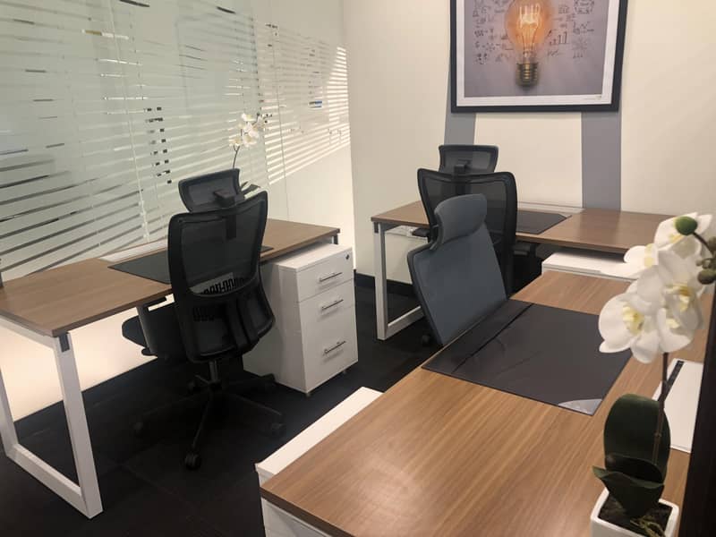 Fully Furnished shared Offices Ready with Ejari
