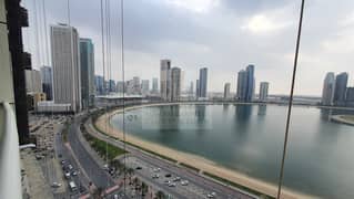 للبيع شقة غرفتين وصالة في برج اساس اطلالة امامية مباشرة على البحر