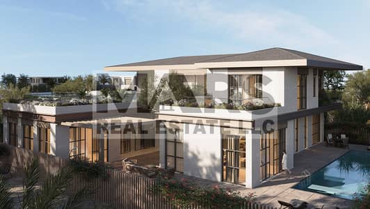 فیلا 6 غرف نوم للبيع في جزيرة الحديريات، أبوظبي - 65eec58220b1b3b54cb3b8d3_SAHL-5-BEDROOMS-EXTERIOR-VIEW-1-(SOUTHERN-CALIFORNIAN-OPTION)-3. jpg