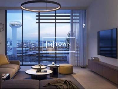 3 Bedroom Apartment for Sale in Aljada, Sharjah - Jada. living. jpg