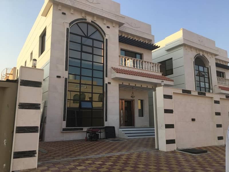 One of the best finishes in Ajman new villa face stone