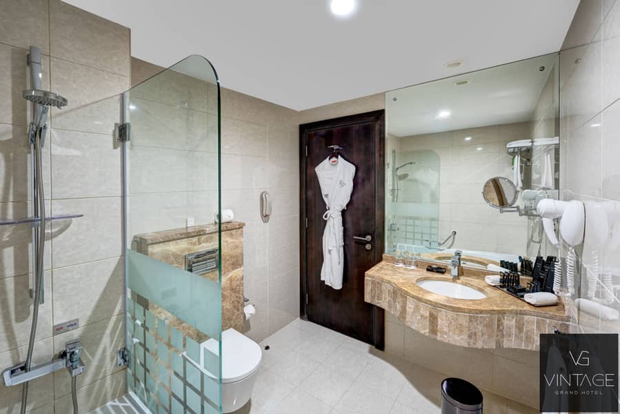6 Ghaya Grand Hotel Dubai - One Bedroom Bathroom 2. jpg