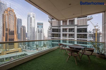 2 Bedroom Apartment for Rent in Dubai Marina, Dubai - Furnished | Large Balcony | Marina View