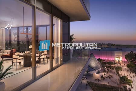 2 Bedroom Flat for Sale in Saadiyat Island, Abu Dhabi - Full Cultural District And Museum View | 2 Bedroom