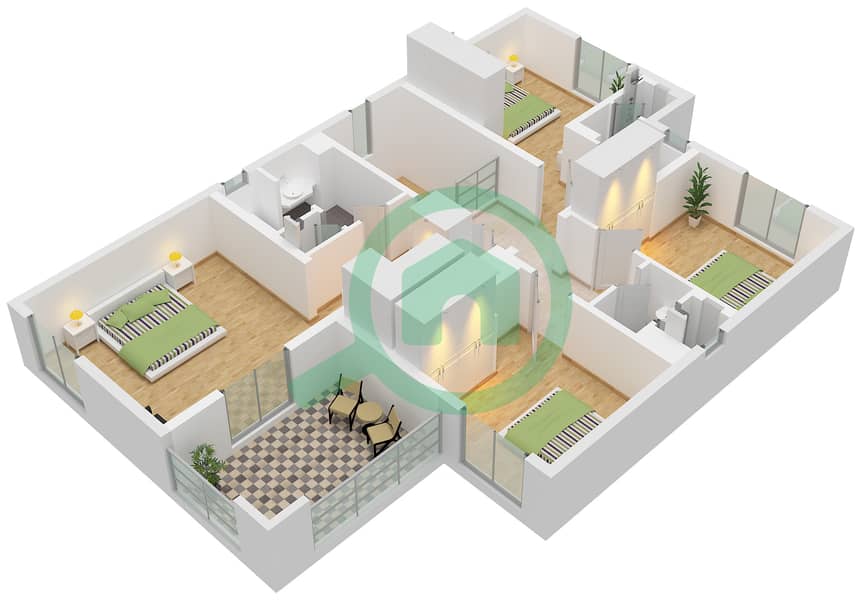 Calida - 5 Bedroom Villa Type A1 Floor plan Type A1 Floor First interactive3D