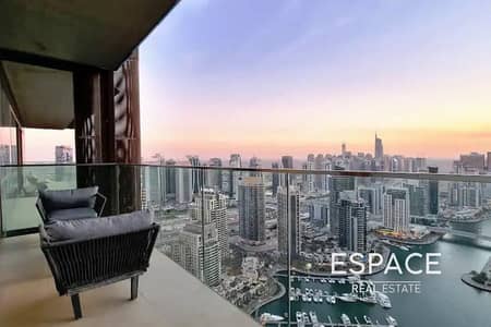 1 Bedroom Flat for Rent in Dubai Marina, Dubai - Spectacular Marina View | Fully Furnished | High Floor