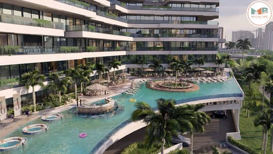 2 Bedroom Apartment for Sale in Arjan, Dubai - 11_Podium Pool 02 (No People). jpg