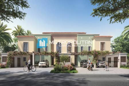 3 Bedroom Townhouse for Sale in Yas Island, Abu Dhabi - Single Row 3BR TH | End Unit | Direct to the Park