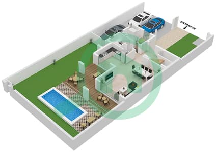 Rivana - 3 Bedroom Townhouse Type KAI MIRRORED Floor plan