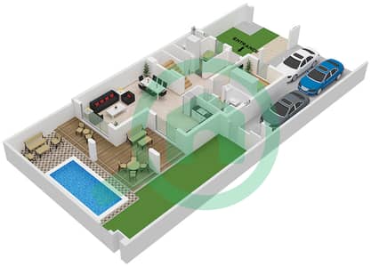 Rivana - 4 Bedroom Townhouse Type KAI Floor plan