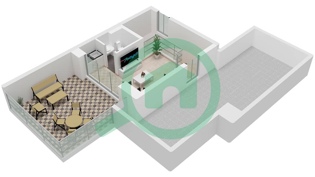 Rivana - 4 卧室联排别墅类型KAI戶型图 Second Floor interactive3D