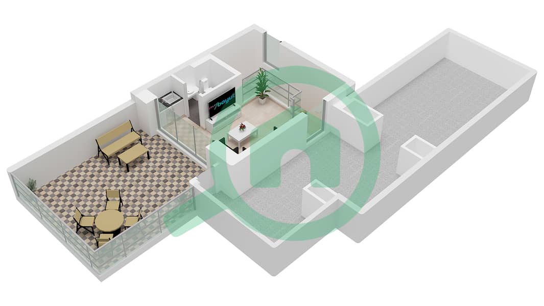Rivana - 5 卧室联排别墅类型KAI戶型图 Second Floor interactive3D