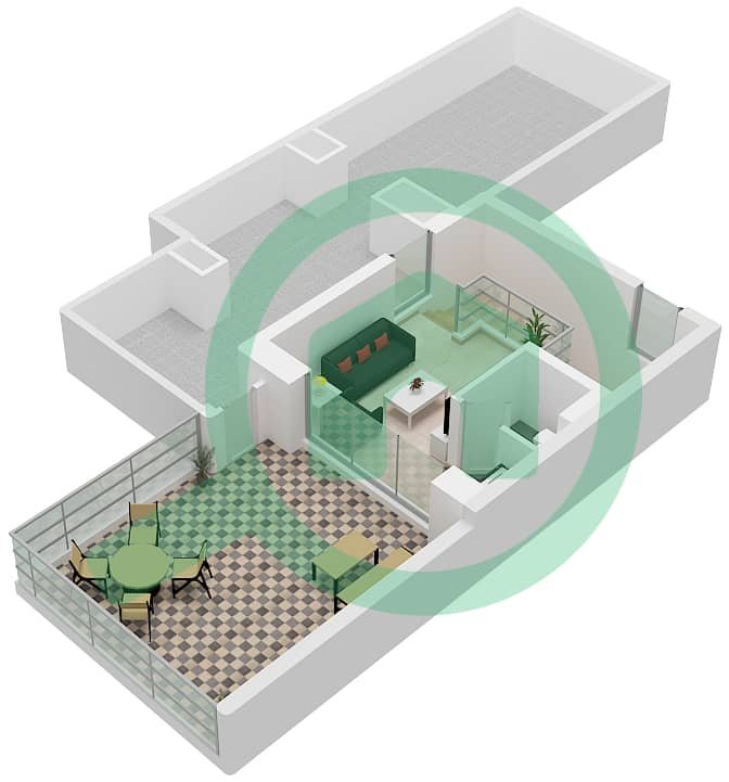 Ривана - Таунхаус 5 Cпальни планировка Тип KAI MIRRORED Second Floor interactive3D