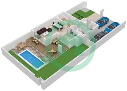 Rivana - 3 Bedroom Townhouse Type CLARA Floor plan