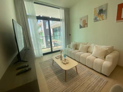 1 Bedroom Flat for Rent in Jumeirah Village Circle (JVC), Dubai - Living Room. jpeg