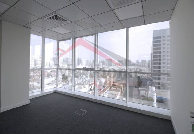 Brand new office space for rent - located in muroor area - fully furnished