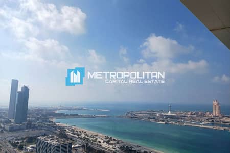 4 Bedroom Flat for Rent in Al Khalidiyah, Abu Dhabi - Spacious 4BR+Maid | High Floor | Sea and City View