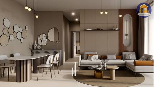 شقة 2 غرفة نوم للبيع في مجان، دبي - Spacious living room in Majan Dubai. jpg