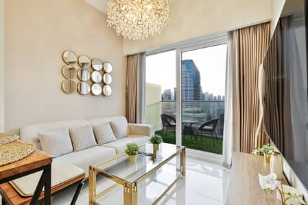 商业湾， 迪拜 1 卧室公寓待租 - Living area. jpg