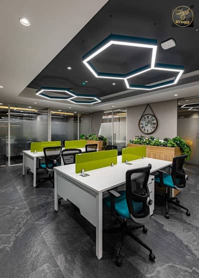 Офис в аренду в Аджман Индастриал, Аджман - Workstation View. jpg