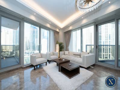 2 Bedroom Apartment for Rent in Dubai Marina, Dubai - Upgraded | Full Marina View | Available Now