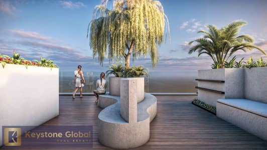 2 Bedroom Apartment for Sale in Dubai Production City (IMPZ), Dubai - Rooftop-Garden-Perspective-2-scaled. jpeg