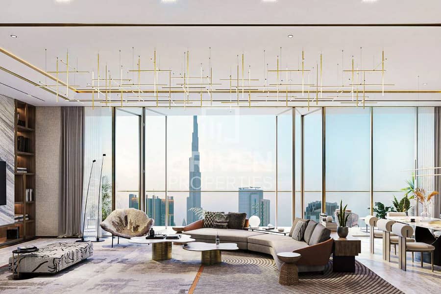 Luxury Apt | Mid Floor | Full Burj Khalifa View