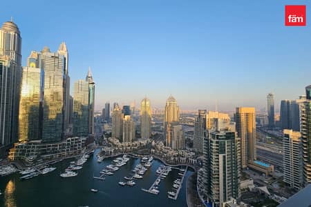 3 Bedroom Flat for Rent in Dubai Marina, Dubai - Marina View | Large Layout | High Floor | Vacant