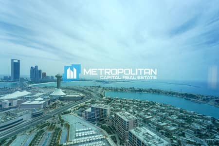 3 Bedroom Flat for Sale in The Marina, Abu Dhabi - Full Sea View | Fully Furnished | High Floor 3BR