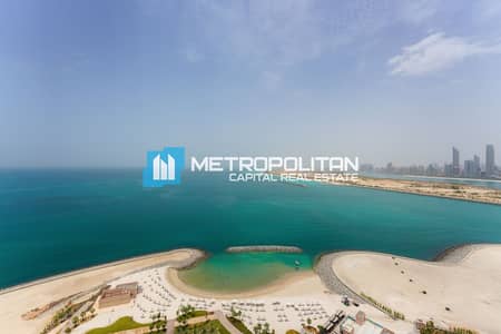 3 Bedroom Apartment for Sale in The Marina, Abu Dhabi - High Floor 3BR+M|Picturesque Sea View|Best Priced