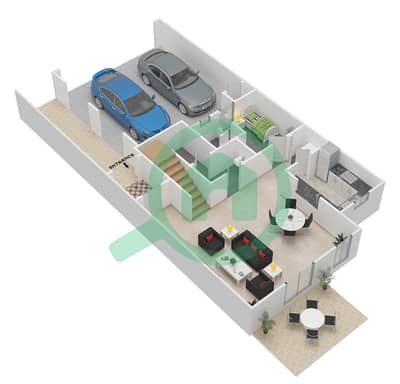 Mira 5 - 3 Bedroom Townhouse Type 3 MIDDLE Floor plan