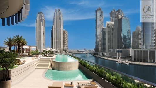 شقة 1 غرفة نوم للبيع في الخليج التجاري، دبي - One River Point_Pool. jpg