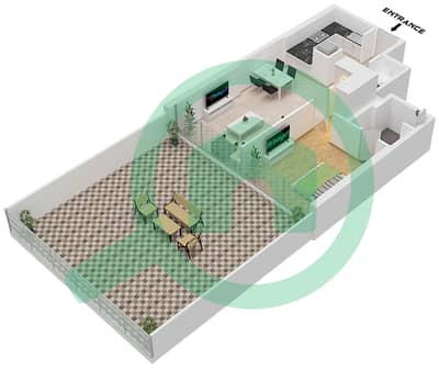 SOL海湾 - 1 卧室公寓类型／单位B / UNIT 9 FLOOR 3戶型图