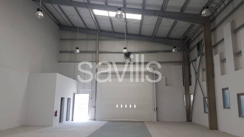 New warehouse and offices for lease in Mussafah