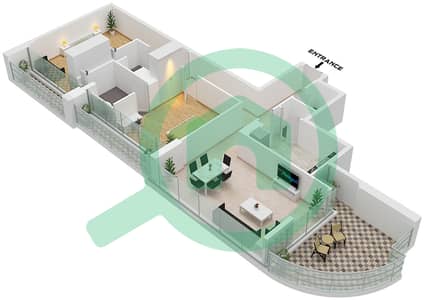 The Zen - 2 Bedroom Apartment Unit 4 FLOOR 13 Floor plan