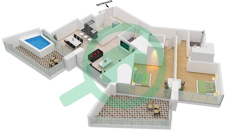 Type 3 Unit 3, Floor 38
