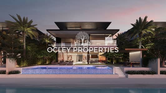 فیلا 6 غرف نوم للبيع في نخلة جبل علي، دبي - 02-BV-D Rendering - Exterior Beach-side. jpg