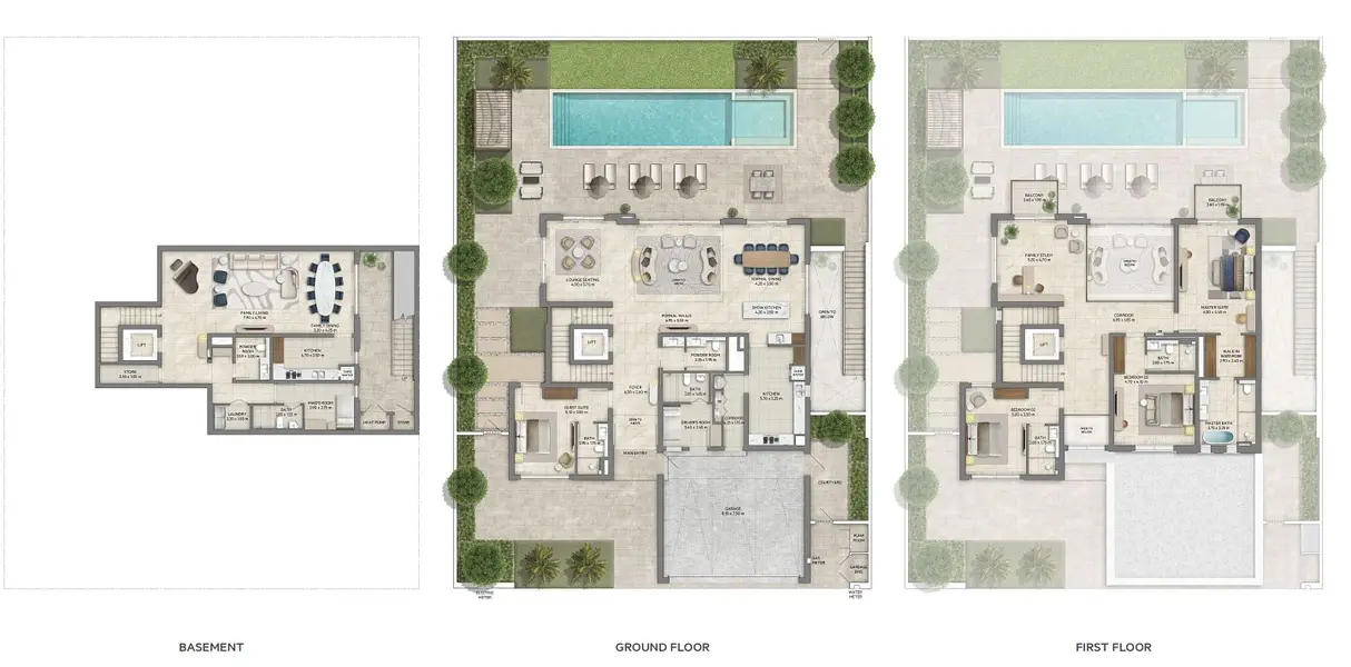 4 BR floor plan