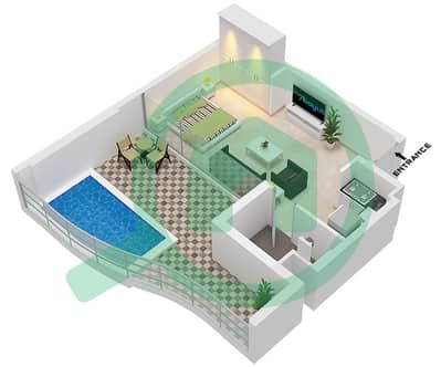 Oceanz 1 - Studio Apartment Type/unit PRESIDENTIAL STUDIO Floor plan