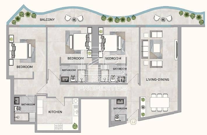 16 3 Bedroom Floor Plan. png