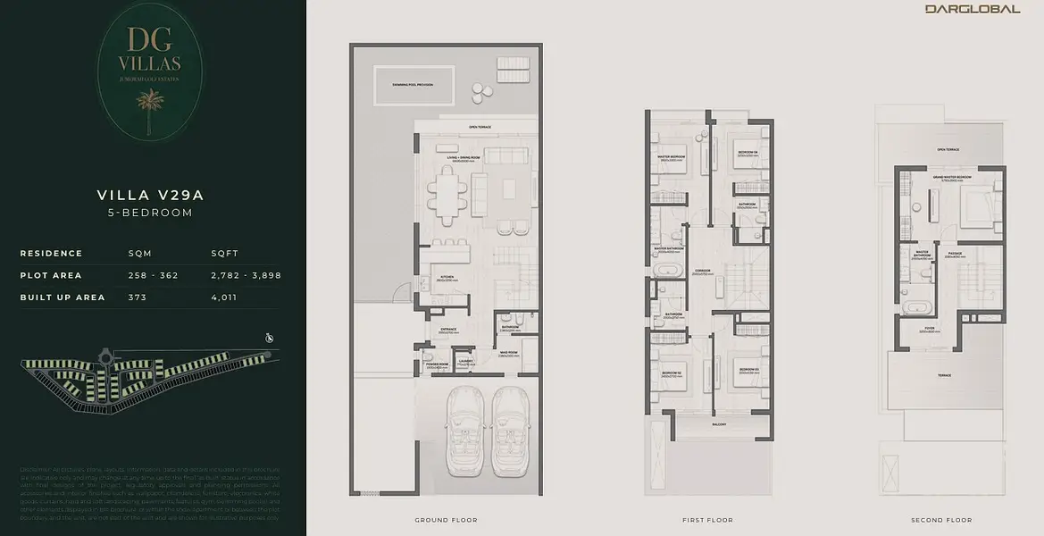 5 BR floor plan